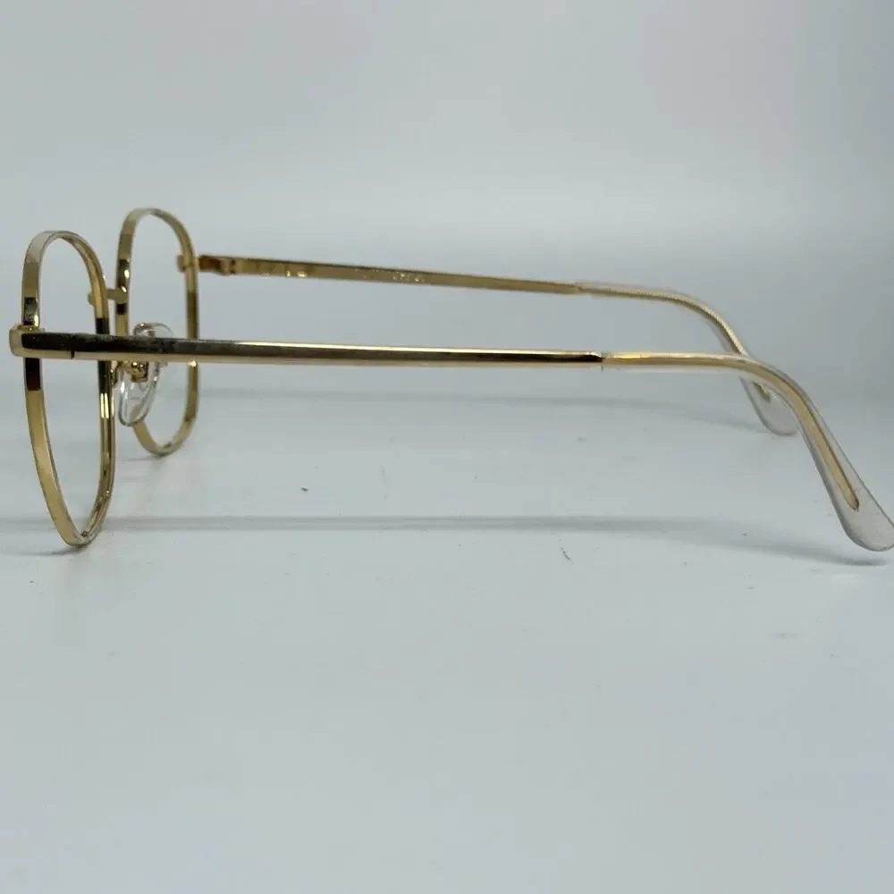 American Optics‎ AOSafety Z87 Gold Round Eyeglasses Frames 51-19 140 H17728
